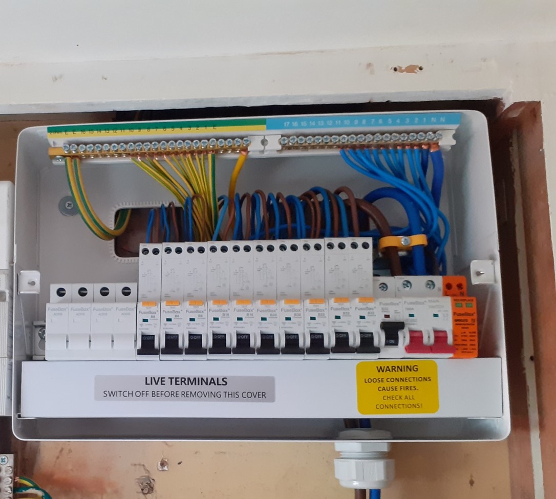 1st fix rewire in Yeovil