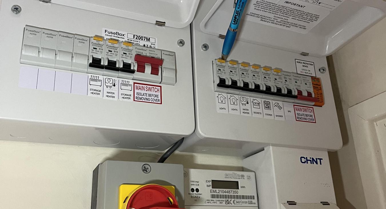 Consumer Unit Upgrades in Corscombe by Yeovil Electrics